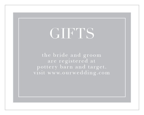 Make sure your guests know your registry details using the Darling Watercolor Registry Cards.