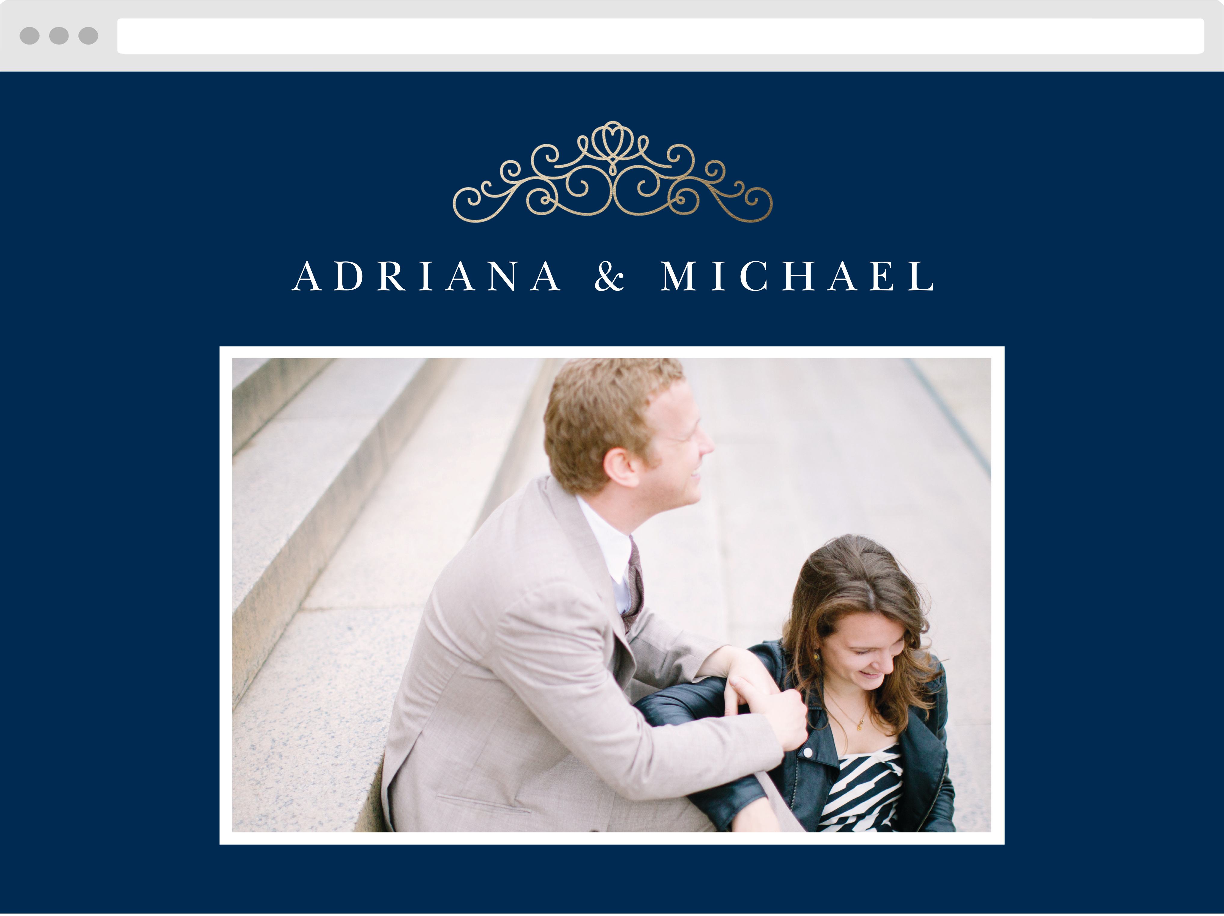 Royal Scrolls Wedding Website