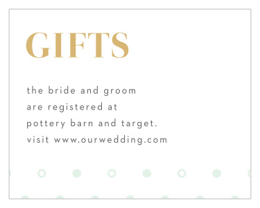 Ensure that you receive the gifts that you need and want to start this next stage in life with our stunningly simple Sea Breeze Collage Registry Cards.