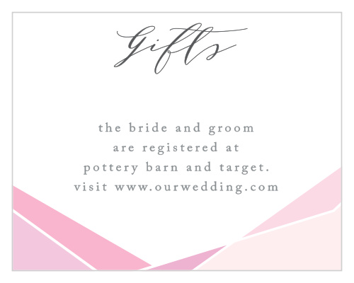 Guide your guests to the gifts that you actually want and need with our Playful Lines Registry Cards.