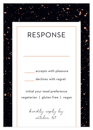 Ensure that you've correctly tallied up every single guest and their individual needs with our Painted Book Response Cards.