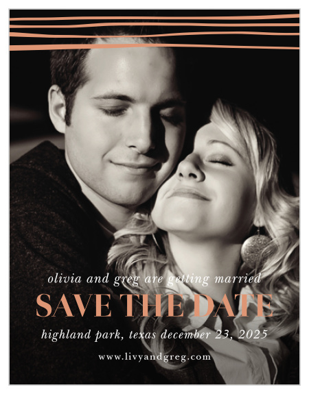 Our Doodle Border Save-the-Date Magnets ensure that your loved ones mark their calendars well in advance of your special day.