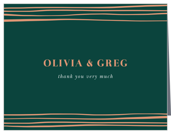 Our Doodle Border Wedding Thank You Cards utilize the same gorgeous design and color scheme as several other cards in the Doodle Border wedding suite.