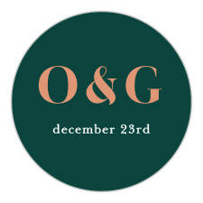 Our Doodle Border Wedding Stickers utilize the same gorgeous design and color scheme as several other cards in the Doodle Border wedding suite.