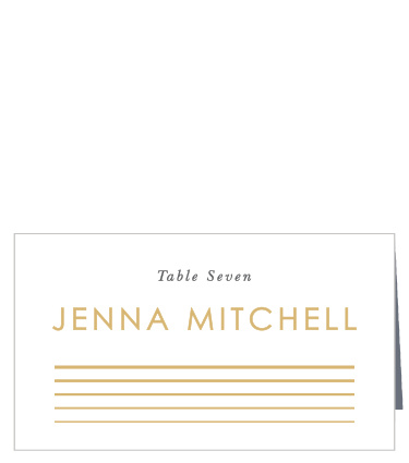 Our Rippled Quintet Place Cards utilize the same gorgeous design and color scheme as several other cards in the Rippled Quintet wedding suite.