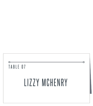 Guide your guests to their seats with our wonderfully elegant Marvelous Manor Place Cards. Shining gold-foil descends in diagonal stripes toward your guests' names and table numbers, serving as a bright beacon when they catch the light- and guaranteeing that your guests know exactly where they're supposed to be.