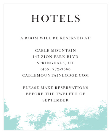 Recommend only the best local hotels to your guests with our stunning Something Blue Accommodation Cards.