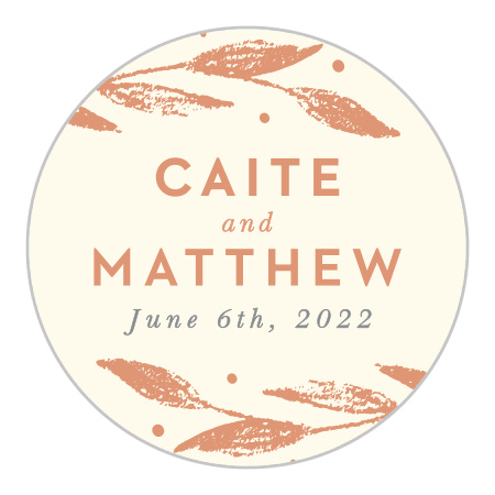 Rustic Branches Wedding Stickers