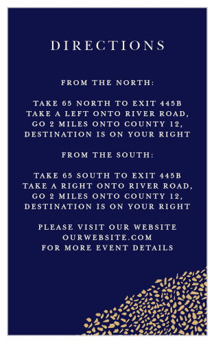 The colors and design of our Pebble Walkway Direction Cards are are meant to suggest a lantern lit pebbled walkway.