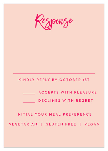 Make sure you've tallied up every single guest with our Bright Stars Response Cards!