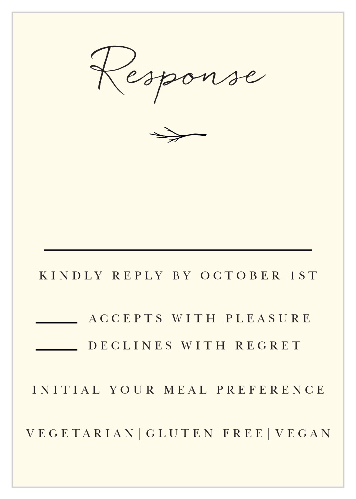 Weathered Twig Response Cards