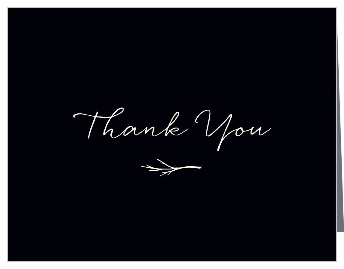 Weathered Twig Wedding Thank You Cards