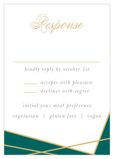 Our Emerald Facets Response Cards are a gem to behold!