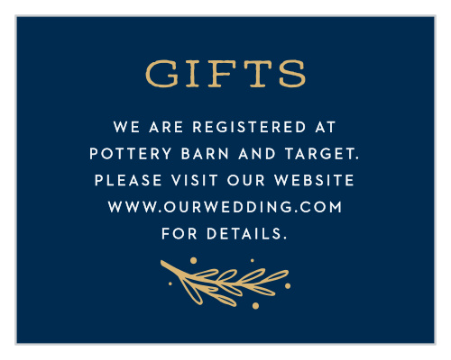 Our Simply Botanical Registry Cards utilize the same gorgeous design and color scheme as several other cards in the Simply Botanical wedding suite.