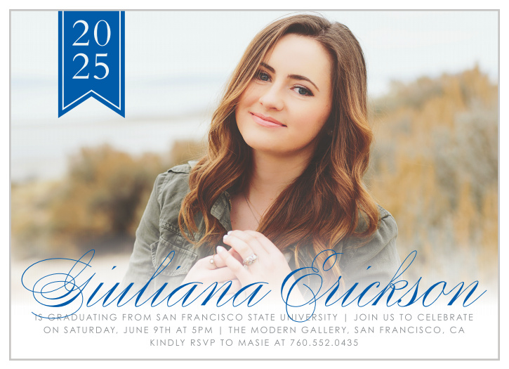 When it comes to gathering together the people you care about most, nothing does the job better than our Perfectly Polished Graduation Party Invitations.