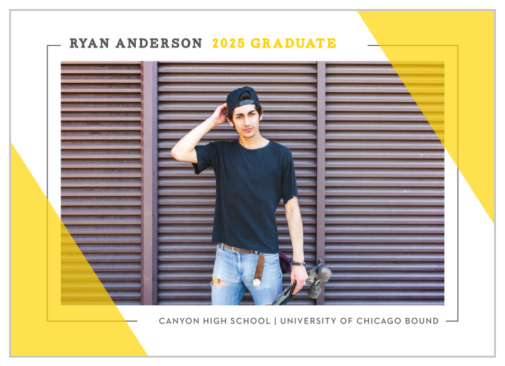 Colorful Corners Graduation Announcements ensure that you spend your big day surrounded by the people you cherish most.