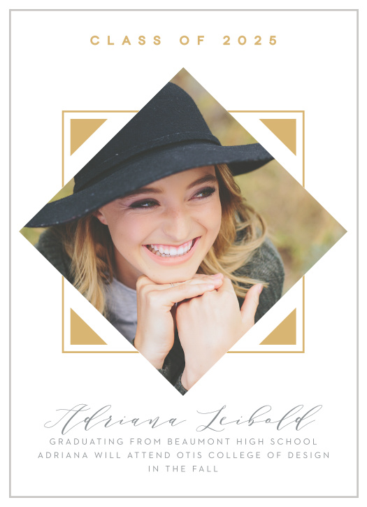 Our Geometric Grad Graduation Announcements are the perfect fit for your graduate!