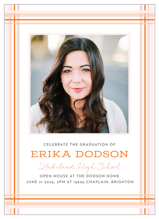 Our Preppy Border Graduation Invitations are a great fit for your graduate!