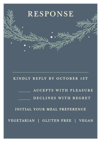 Make sure you've tallied up every single guest with our Charming Twig Response Cards!
