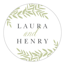 Our Blissful Boughs Wedding Stickers utilize the same gorgeous design and color scheme as several cards in the Blissful Boughs wedding suite.