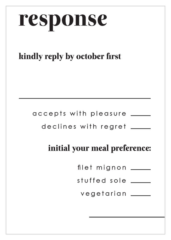 Mod Type Response Cards