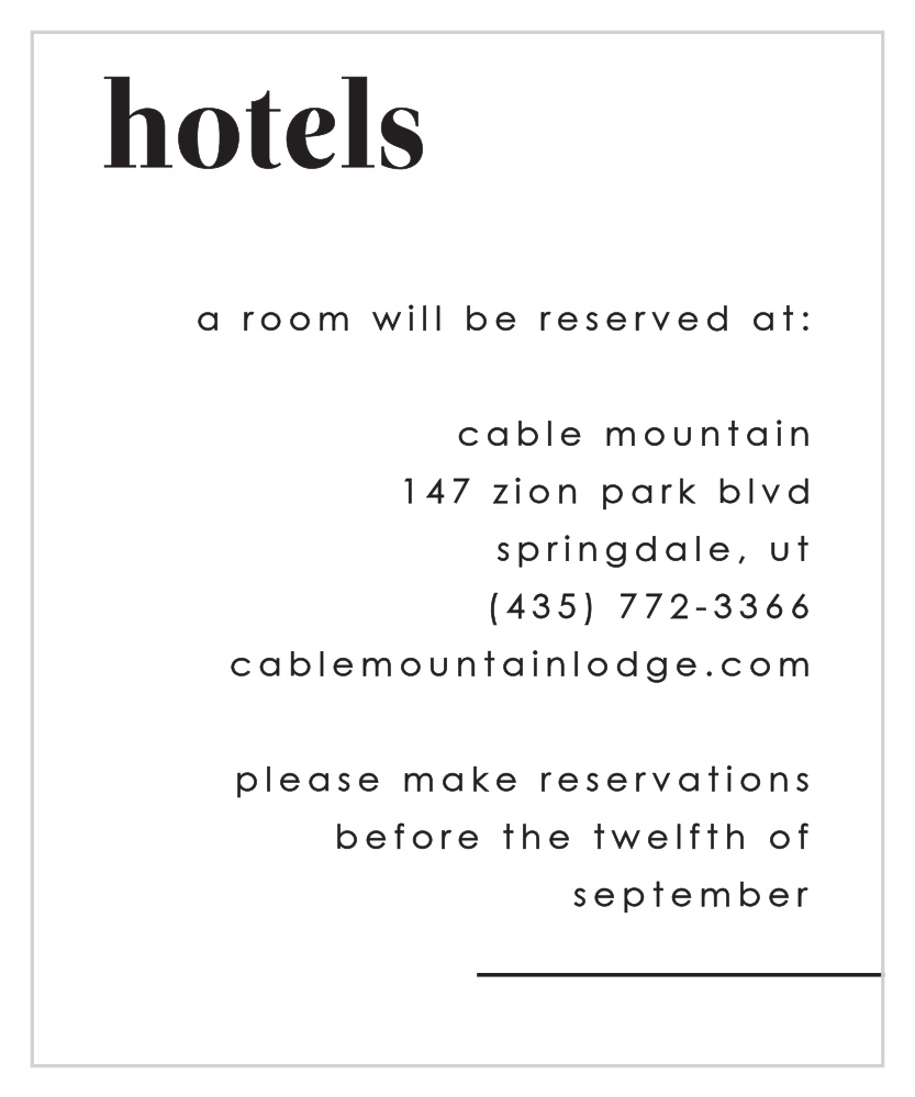 Mod Type Accommodation Cards