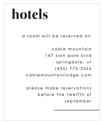 Mod Type Response Cards give you the opportunity to tally up all of your guests, as well as their individualized needs.