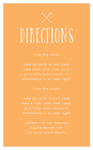 Our Cupid's Keys Directions Cards utilize the same gorgeous design and color scheme as several other cards in the Cupid's Keys wedding suite.