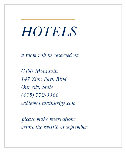 Recommend only the best local hotels to your guests with our stunning Stacked Italic Accommodation Cards.