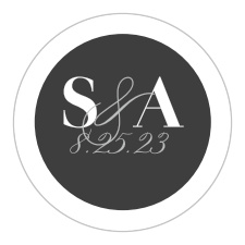 Our Framed Forever Wedding Stickers utilize the same gorgeous design and color scheme as several other cards in the Framed Forever wedding suite.