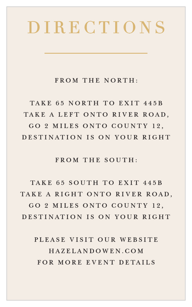 Timeless Type Direction Cards