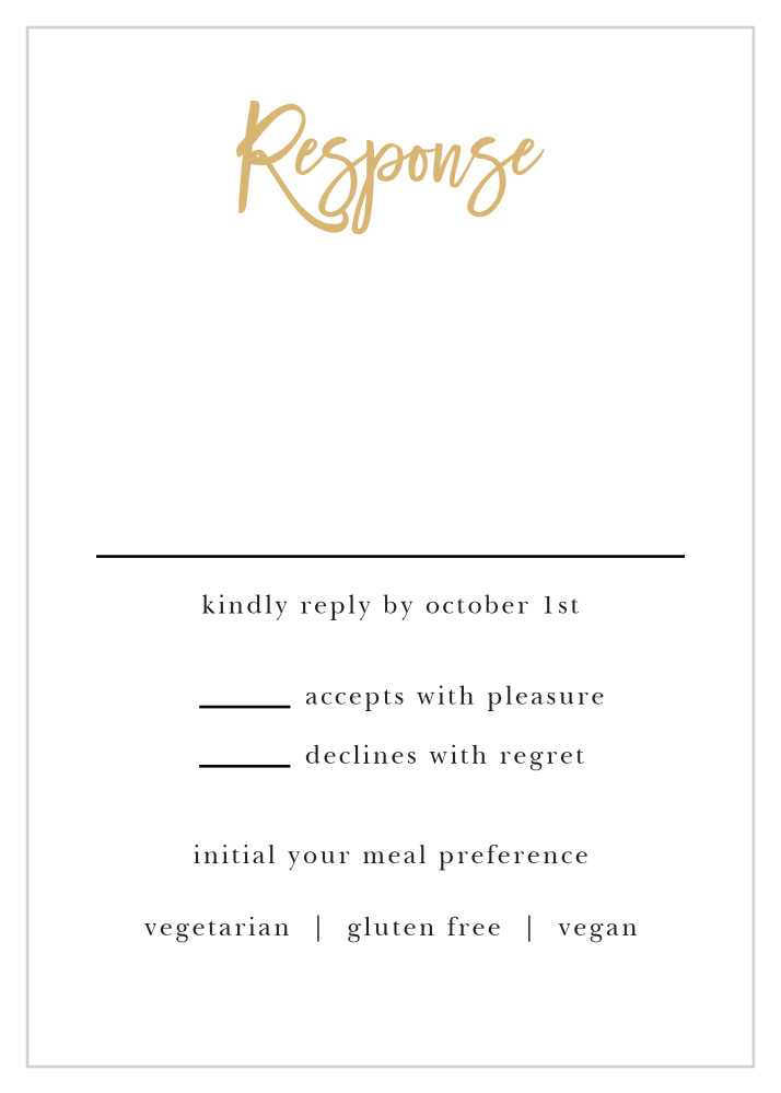 Rustic Plaid Response Cards