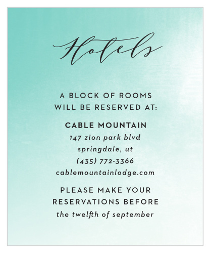 Recommend only the best local hotels to your guests with our stunning Ocean Spray Accommodation Cards.