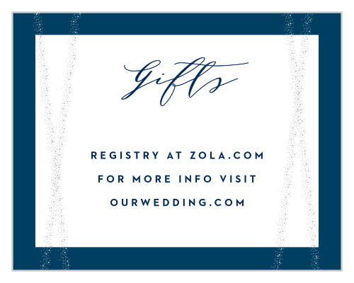 Make sure that you start the newest stage in your life off on the right foot with our Stunning Starlight Registry Cards.