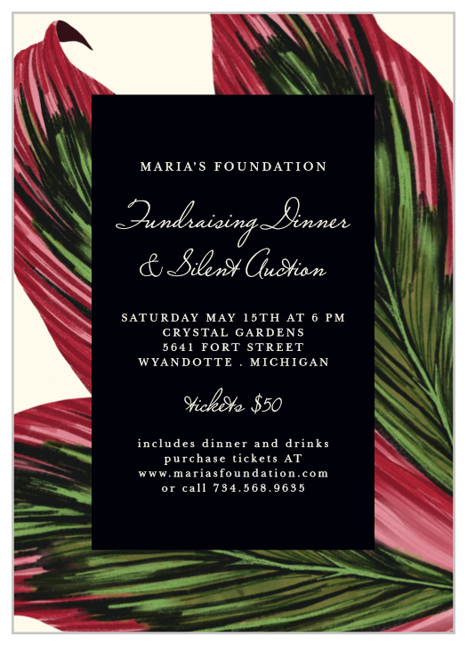 Celebrate the night away with our Warm Breezes Gala Invitation.