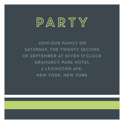 Our Contemporary Lines Bar Mitzvah Reception Cards are a gorgeous way to ensure that your guests know exactly where to be for the celebration.