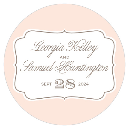 An elegant scallop frame and a beautiful mixture of fonts combine to make these truly exquisite Vintage Frame Drink Coasters!