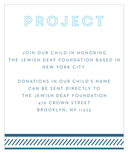 Our Retro Columns Bar Mitzvah Project Cards utilize the same gorgeous design and color scheme as several other cards in the Retro Columns suite.