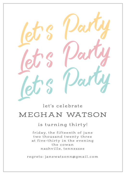 Bring the party and the excitement to your 30th with Mod Paintbrush Adult Birthday Party Invitations.