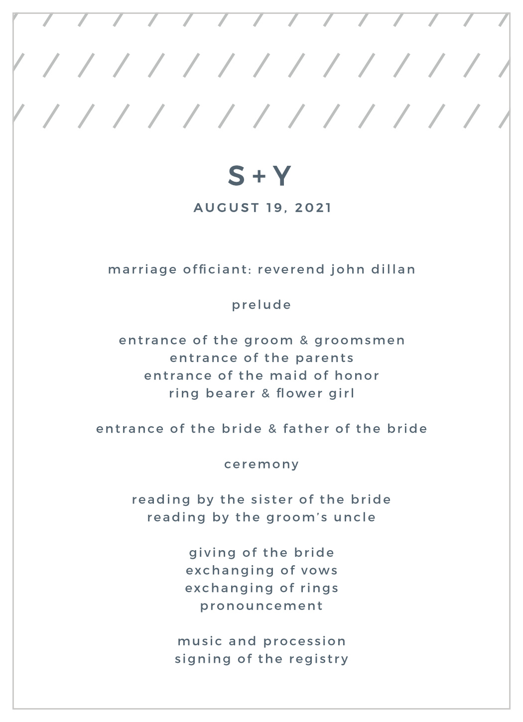 Starry Galaxy Wedding Programs
