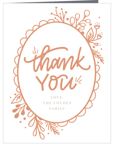 Our Floral Frame Baby Shower Thank You Cards are the perfect way to thank your guests.
