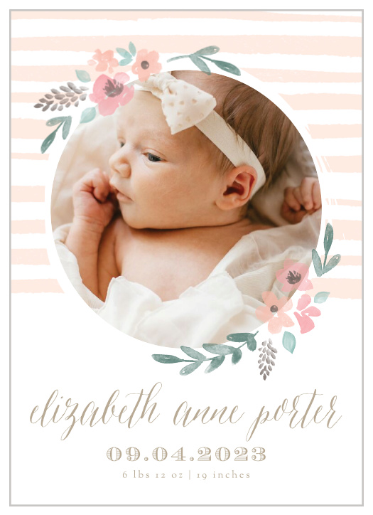 Share your excitement with our gorgeous Sprinkle With Love Birth Announcements.