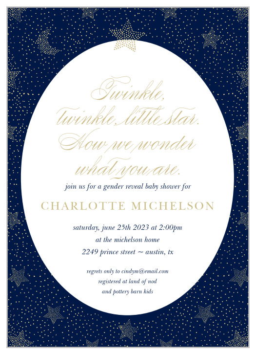 Our Twinkling Star Baby Shower Invitations are a dream come true.