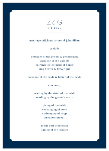 Impress your friends and family when you use our Tropical Blooms Wedding Programs.