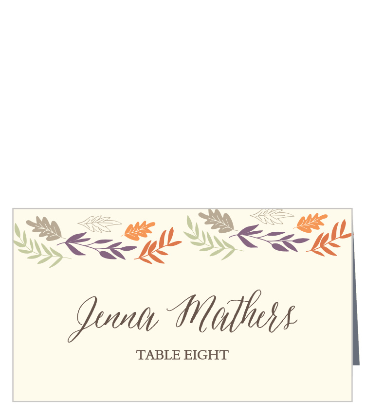 Fall Harvest Place Cards
