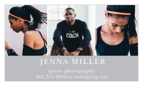 Our Snapshots Landscape Business Cards offer a customizable ensemble of photos for you to display your work or team members!