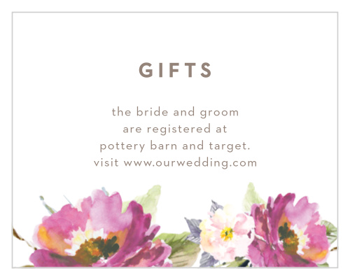 Let your love flower with our Simple Spring Registry Cards.