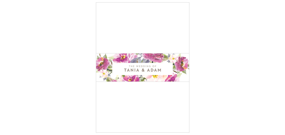 Simple Spring Wedding Belly Bands