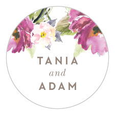 Let your love flower with our Simple Spring Wedding Stickers.