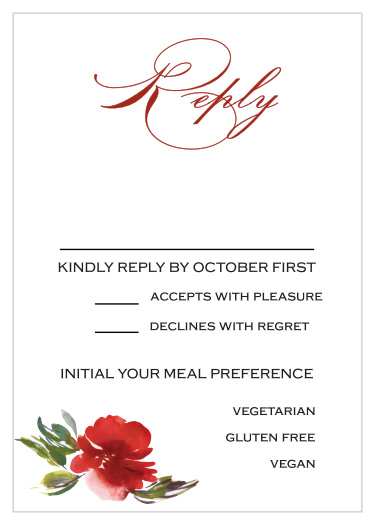 Give yourself the gift of easy planning with our Christmas Pine Response Cards.